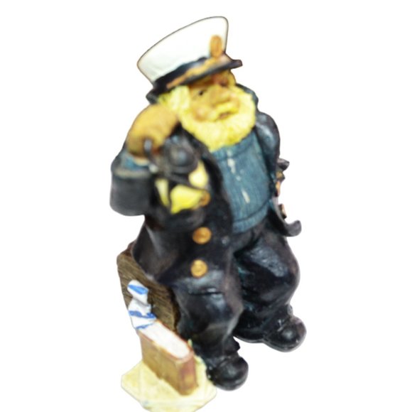 Nautical Theme Decor Sea Captain With Lantern Mooring Pieces With Birds - Picture 5 of 7